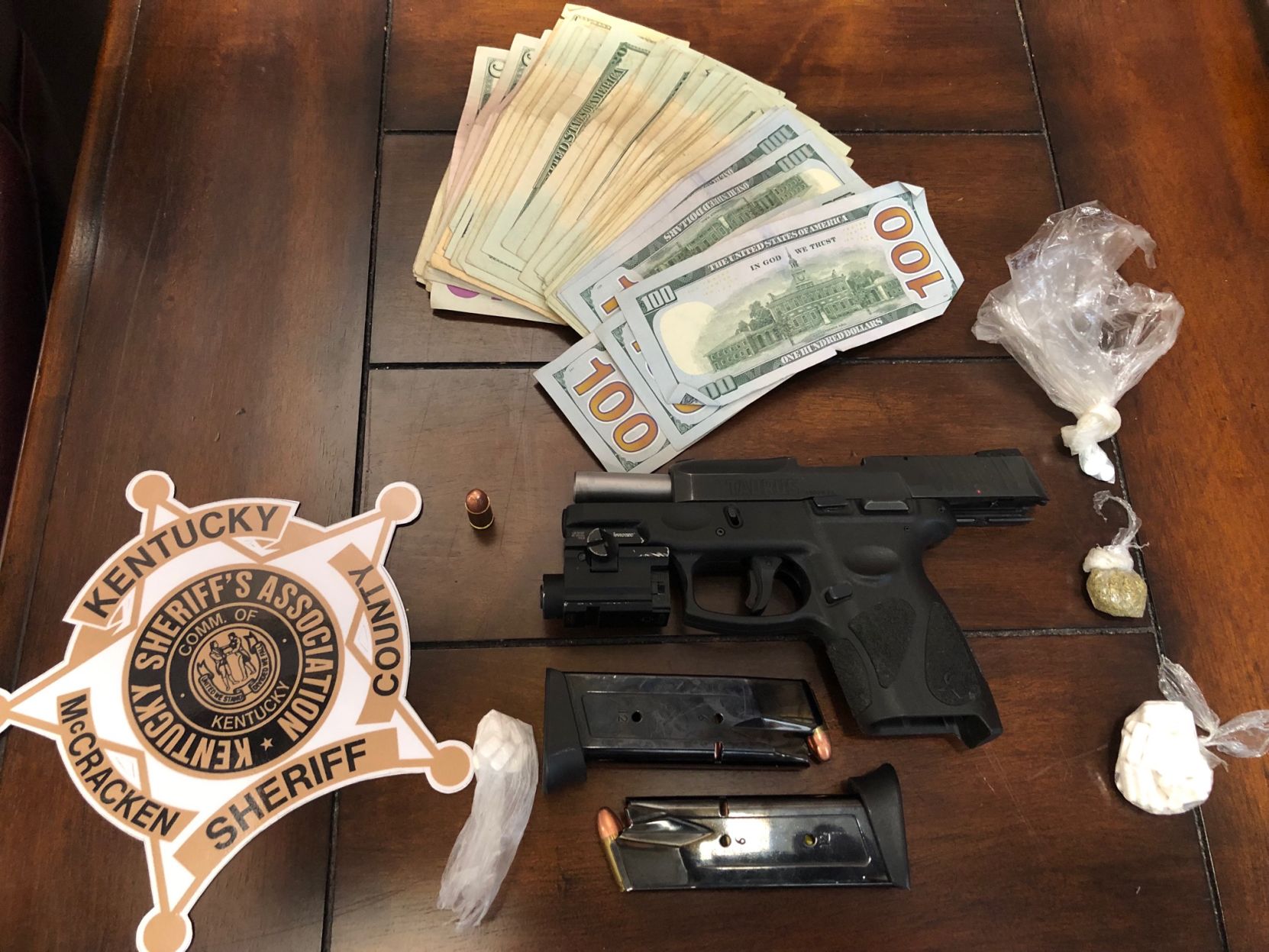 seized drugs, gun, cash McCracken County 9202019
